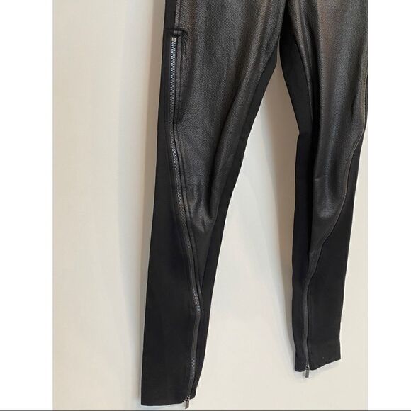 BCBGMaxAzria Faux Leather Moto Leggings - Picture 2 of 9